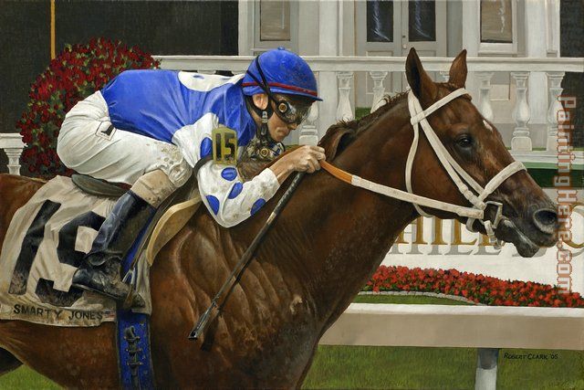 Smarty Jones painting - Unknown Artist Smarty Jones art painting